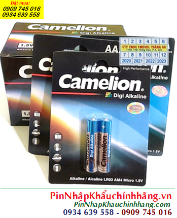 COMBO MUA 1Hộp (12vỉ=24viên) Pin AA 1.5v Alkaline Camelion Digi LR6 chính hãng _Giá chỉ 204.000đ/HỘP 24viên